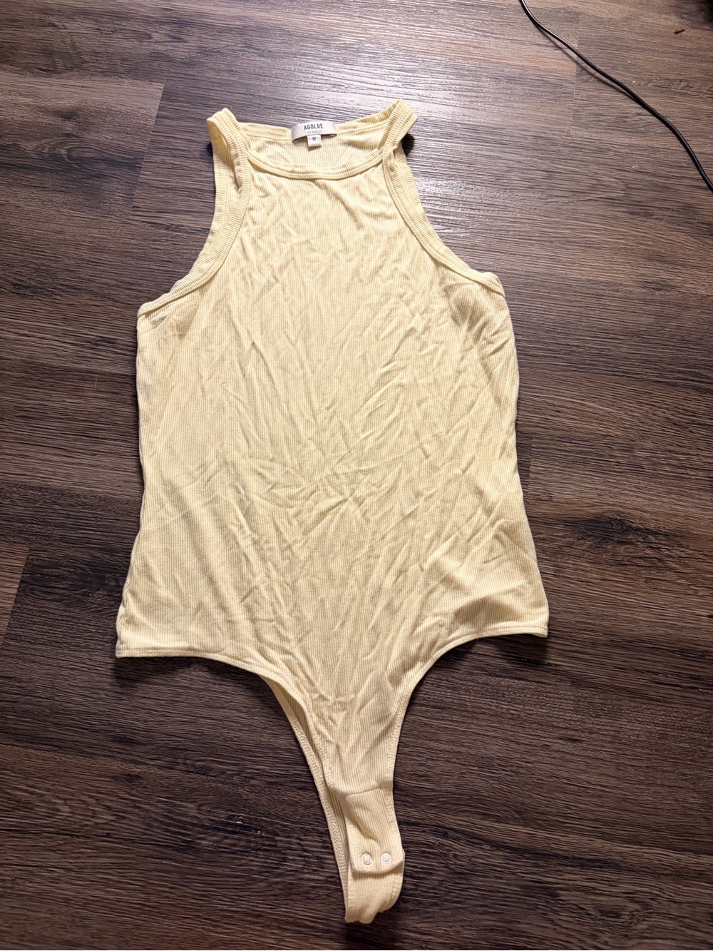 Agolde Rianne Ribbed Tank Bodysuit - Picture 3 of 5
